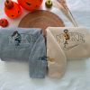 Stitch And Angel Halloween Embroidered Sweatshirt