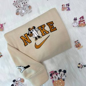 Nike Mickey Couple Embroidered Halloween Sweatshirt