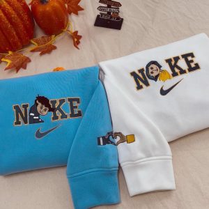 Coraline and Wybie Embroidered Couple Sweatshirt