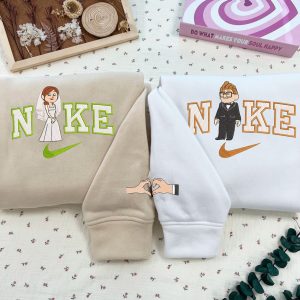 Groom Carl and Bride Ellie Embroidered Sweatshirt