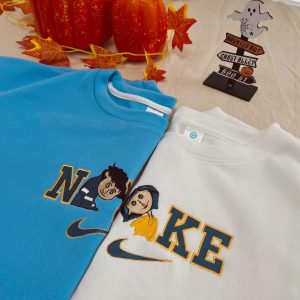 Coraline and Wybie Embroidered Couple Sweatshirt