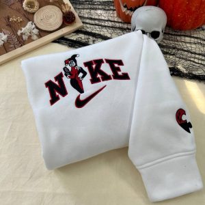 Harley Quinn and Joker Embroidered Sweatshirt