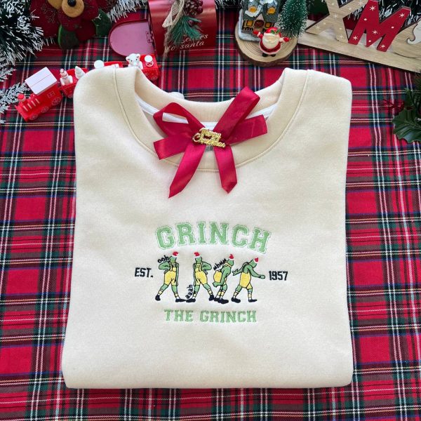 The Grinch Est 1957 Embroidered Sweatshirt