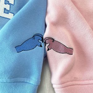 Stitch and Angel Embroidered Sweatshirt