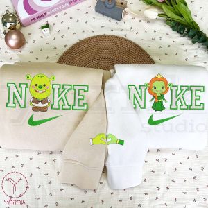 Chibi Shrek And Fiona Embroidered