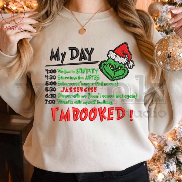 Grinch My Day Embroidered Sweatshirt