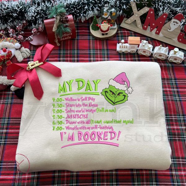 Grinch Myday Embroidered Sweatshirt