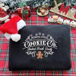 GingerBread Cookie Embroidered Sweatshirt