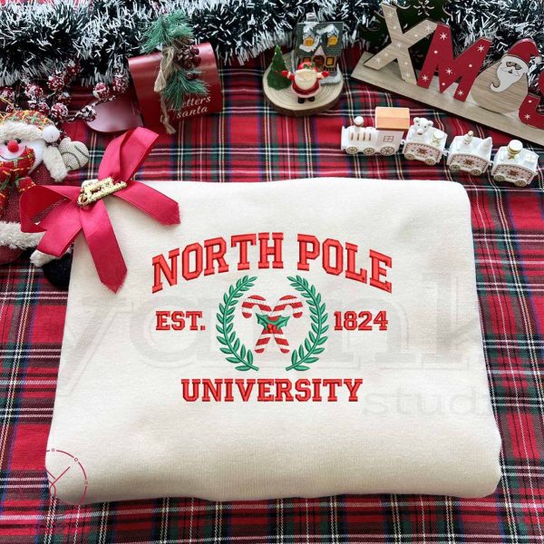 North Pole University Est 1824 Embroidered