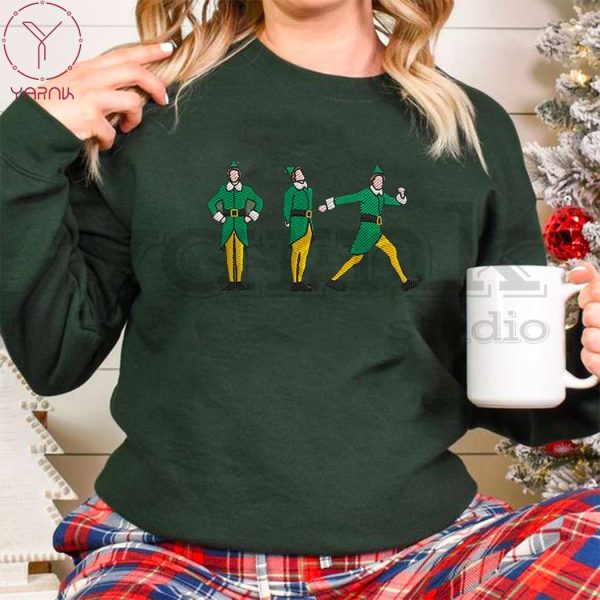 Elf Christmas Embroidered Sweatshirt