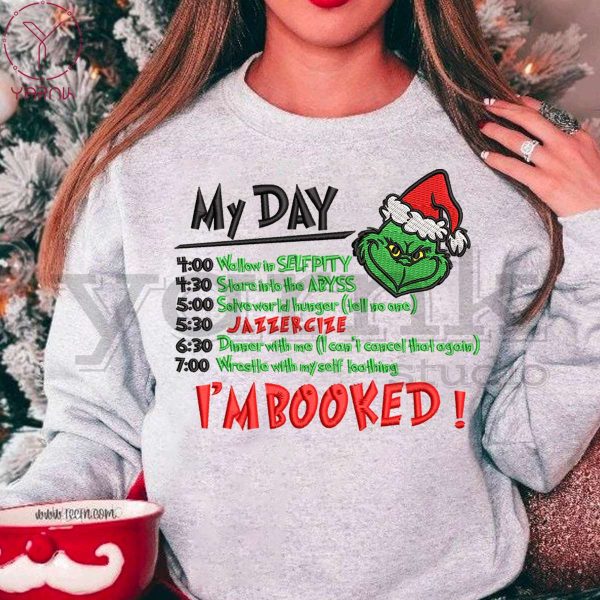 Grinch My Day Embroidered Sweatshirt