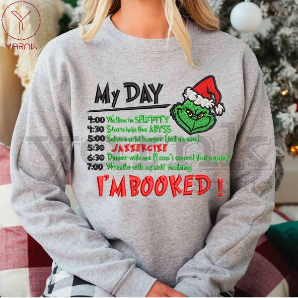 Grinch My Day Embroidered Sweatshirt