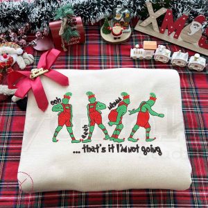 Grinch That’s It I’m Going Embroidered Sweatshirt