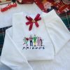 Mickey And Minnie Christmas Embroidered Shirt