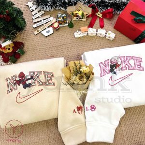 Miles and Gwen Christmas Embroidered Sweatshirt