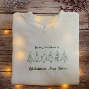Christmas Tree Farm Embroidered Shirt