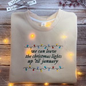 Lover Lyrics Christmas Embroidered Sweatshirt