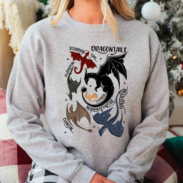 5 Dragon Tails Sweatshirt Hoodie Tshirt