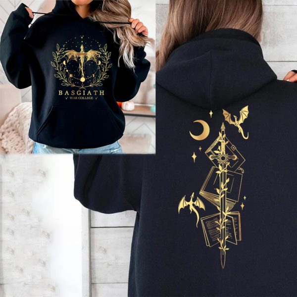 Basgiath War College Dragon 2 Sides Hoodie Sweatshirt Tshirt