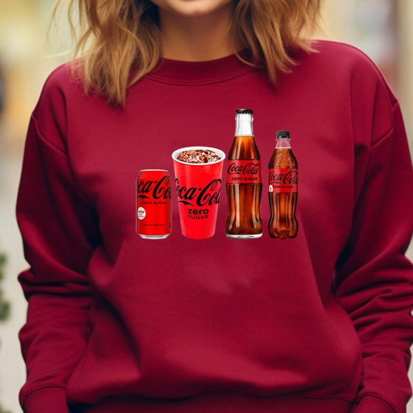 Coke Zero Red Cans Sweatshirt Hoodie Tshirt