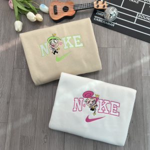 Cosmo And Wanda Embroidery Crewneck Tshirt Hoodie