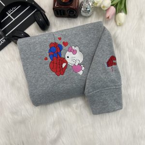 Spiderman and Hello Kitty Chibi Embroidery