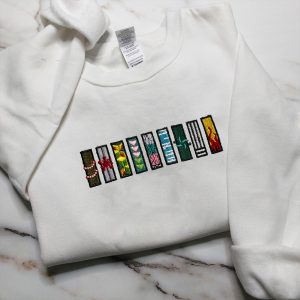 DS Pillars Anime Characters Embroidery Crewneck Tshirt Hoodie