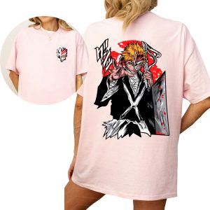 Ichigo Bakai and Half Hollow Mask Bleach Anime Shirt