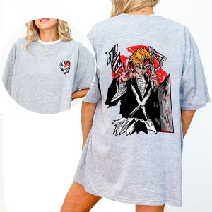 Ichigo Bakai and Half Hollow Mask Bleach Anime Shirt