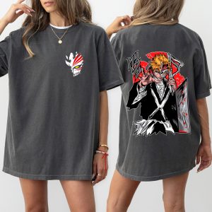 Ichigo Bakai and Half Hollow Mask Bleach Anime Shirt