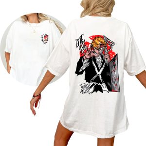 Ichigo Bakai and Half Hollow Mask Bleach Anime Shirt