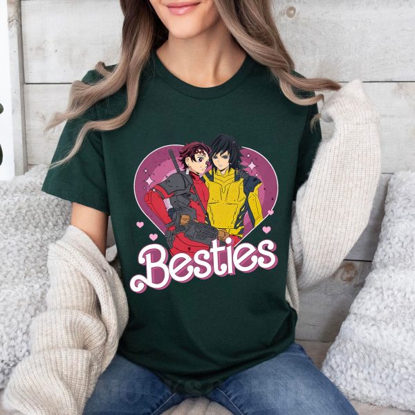 Tanjiro And Giyu Besties Cosplay Demon Slayer Shirt