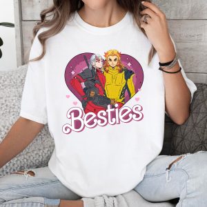 Rengoku and Uzui Tengen Besties Cosplay Demon Slayer Shirt