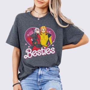 Rengoku and Uzui Tengen Besties Cosplay Demon Slayer Shirt