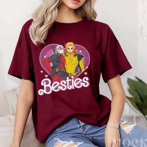 Rengoku and Uzui Tengen Besties Cosplay Demon Slayer Shirt