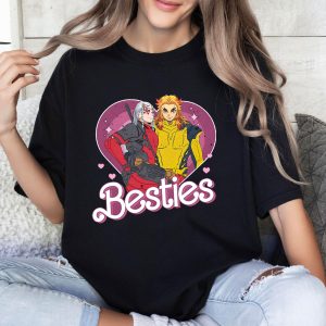 Rengoku and Uzui Tengen Besties Cosplay Demon Slayer Shirt