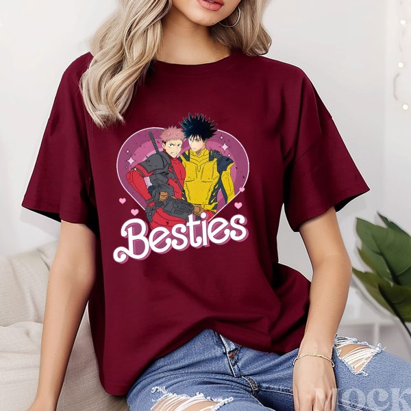 Jujutsu Kaisen Megumi And Yuji Cosplay Deadpool Wolverine Shirt