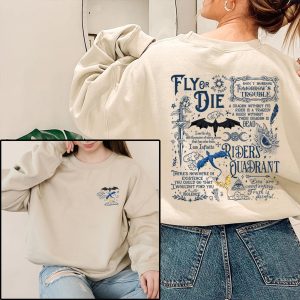 Fly Or Die Fourth Wing 2-sided Sweatshirt Hoodie Unisex Tshirt