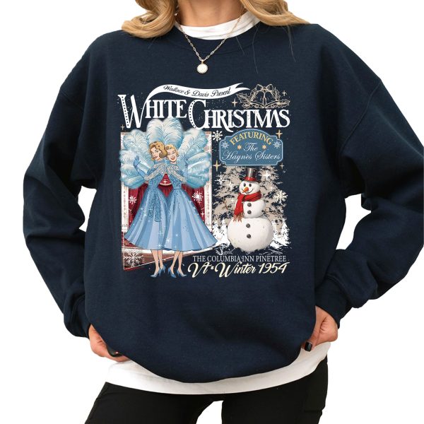 White Christmas Movie Sweatshirt Wallace And Davis Haynes Sisters Tshirt 1954 Family