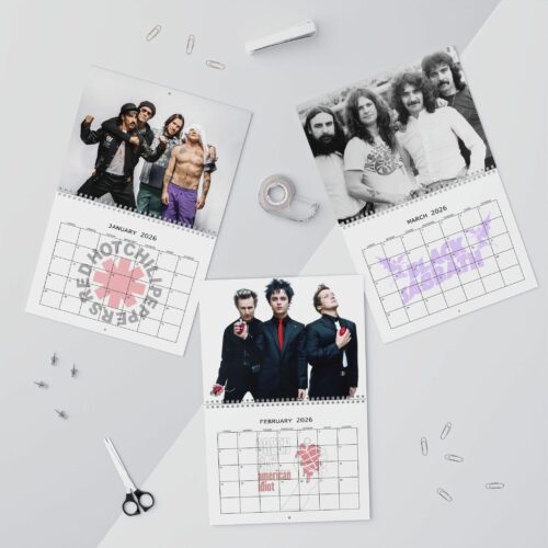 Rock Music Band 2026 Calendar