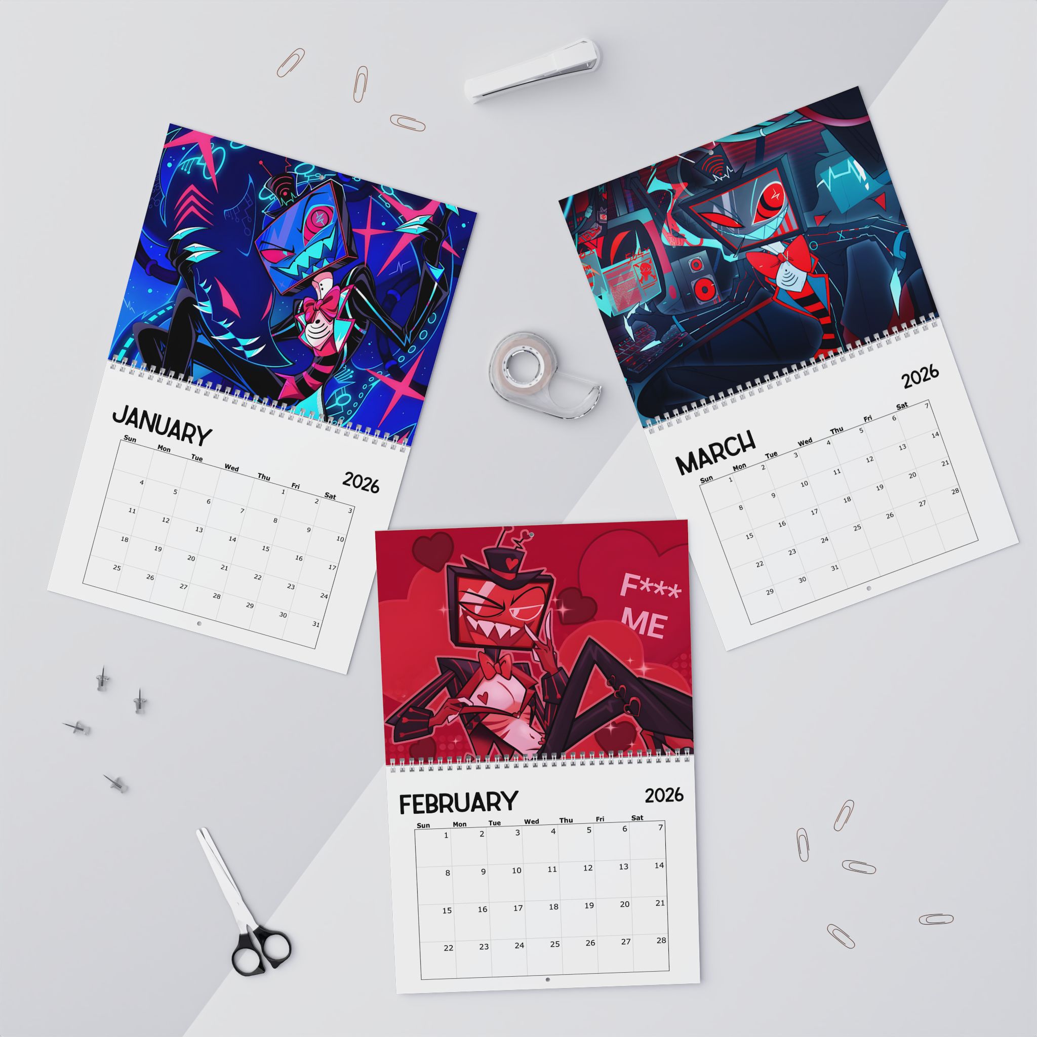 Vox Hazbin Hotel Calendar 2026 Vox Hazbin Hotel Calendar 2026