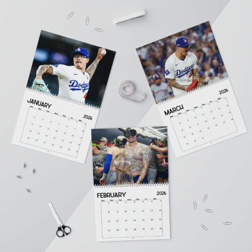 Anthony Banda Los Angeles Dodgers 2026 Calendar