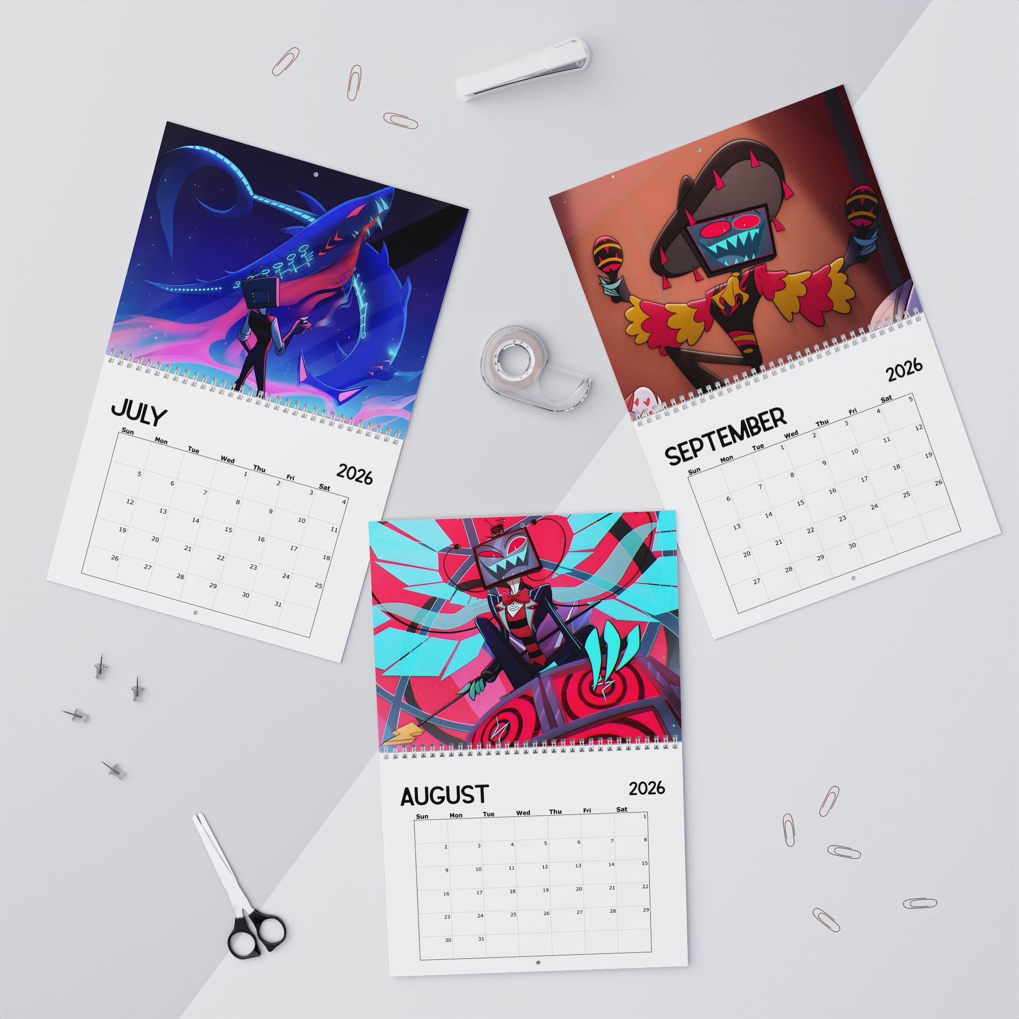 Vox Hazbin Hotel Calendar 2026 Vox Hazbin Hotel Calendar 2026