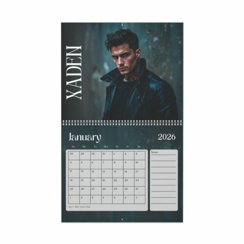 2026 Fae Warrior Book Boyfriend Calendar